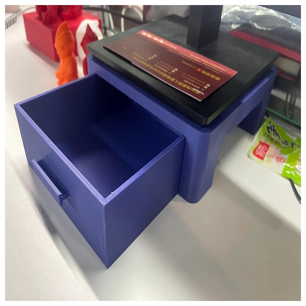 laptop organizer tray cable management box under desk storage for monitor riser accessories