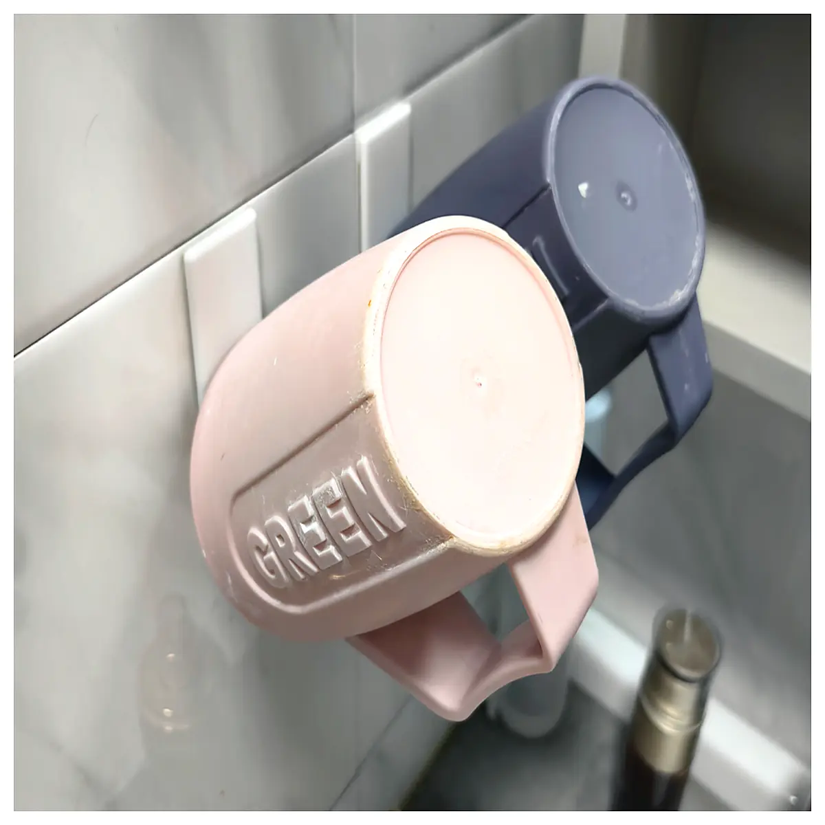 Tooth Cup Holder Rack Bathroom Shelf Toothpaste Tube Organizer Kitchen Shelf Practical Cup Holder