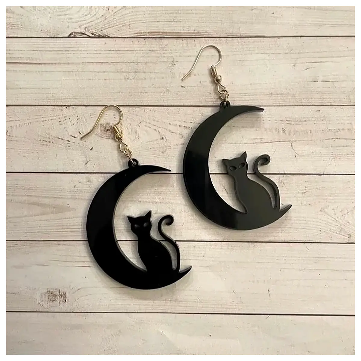 Cat Moon Earrings Cute Design Women s Jewelry Fashion Accessories Cat Gift Small Earring