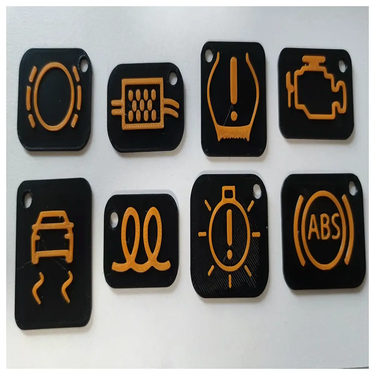 Emergency Warning Keychain Hazard Alert Safety Emergency Lighting Car Accessories Driving Safety Parts