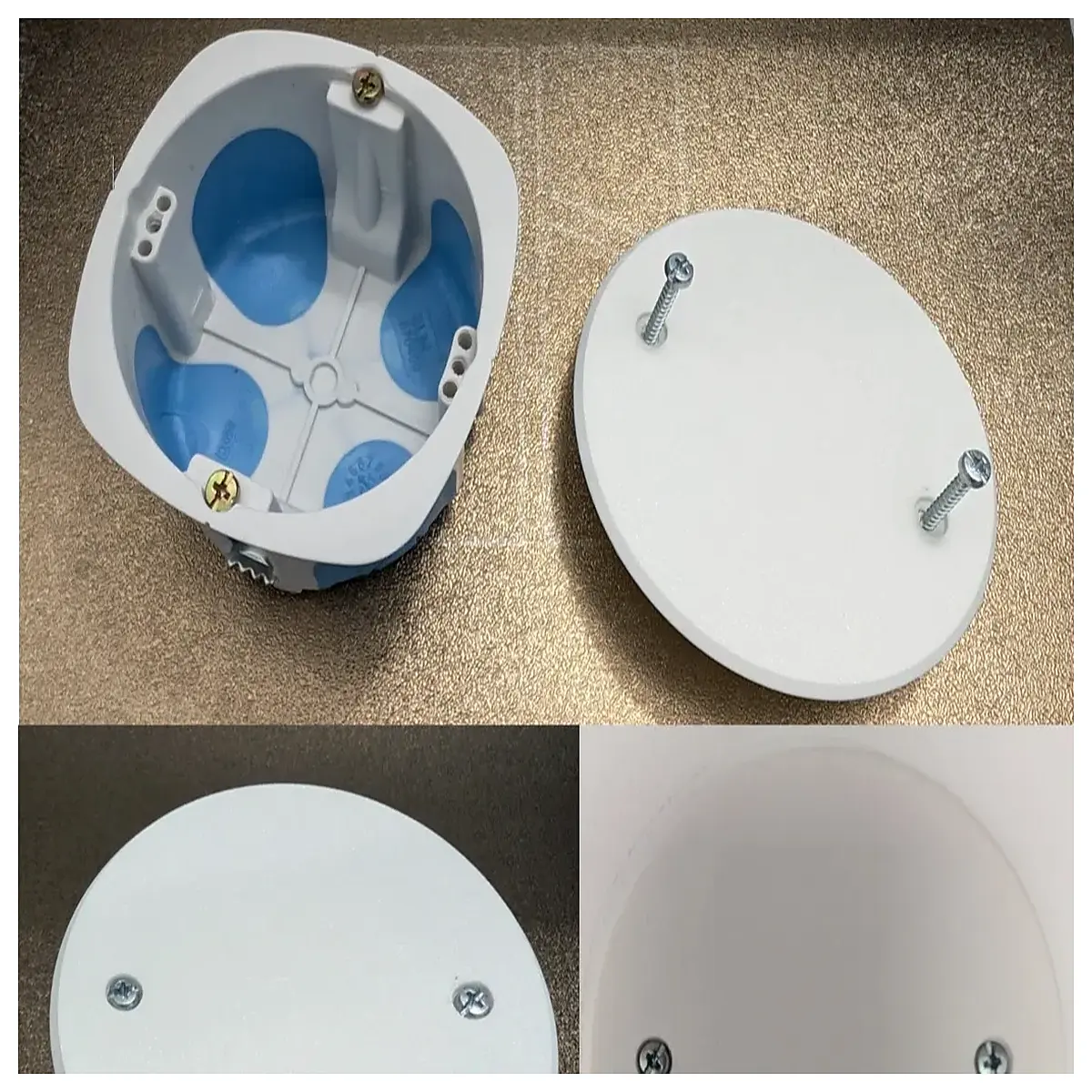 86x86 Outlet Cover Box 60x60 Spacing Electrical Box Wall Switch Panel Cover Protection Housing Home Use