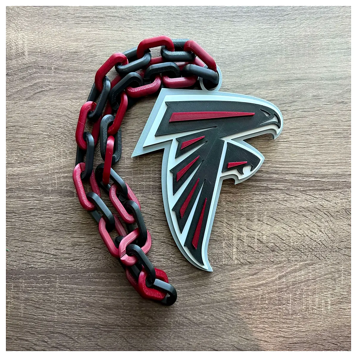 Atlanta Falcons Oversized Pendant Necklace Gift Team Charm Sports Memorabilia Collectible Decor