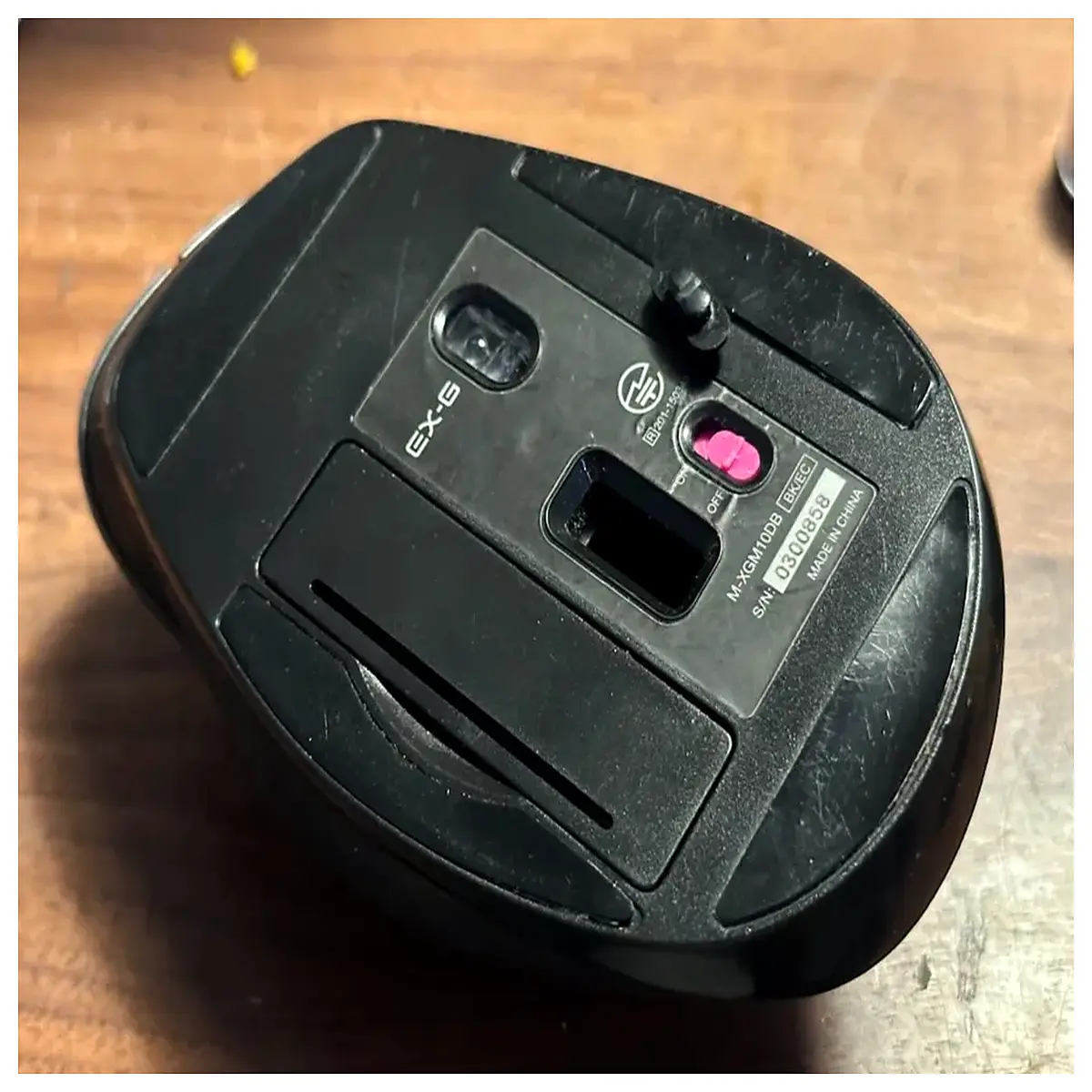 elecom ex g wireless power switch replacement battery cover on off toggle button spare part for ergonomic gaming