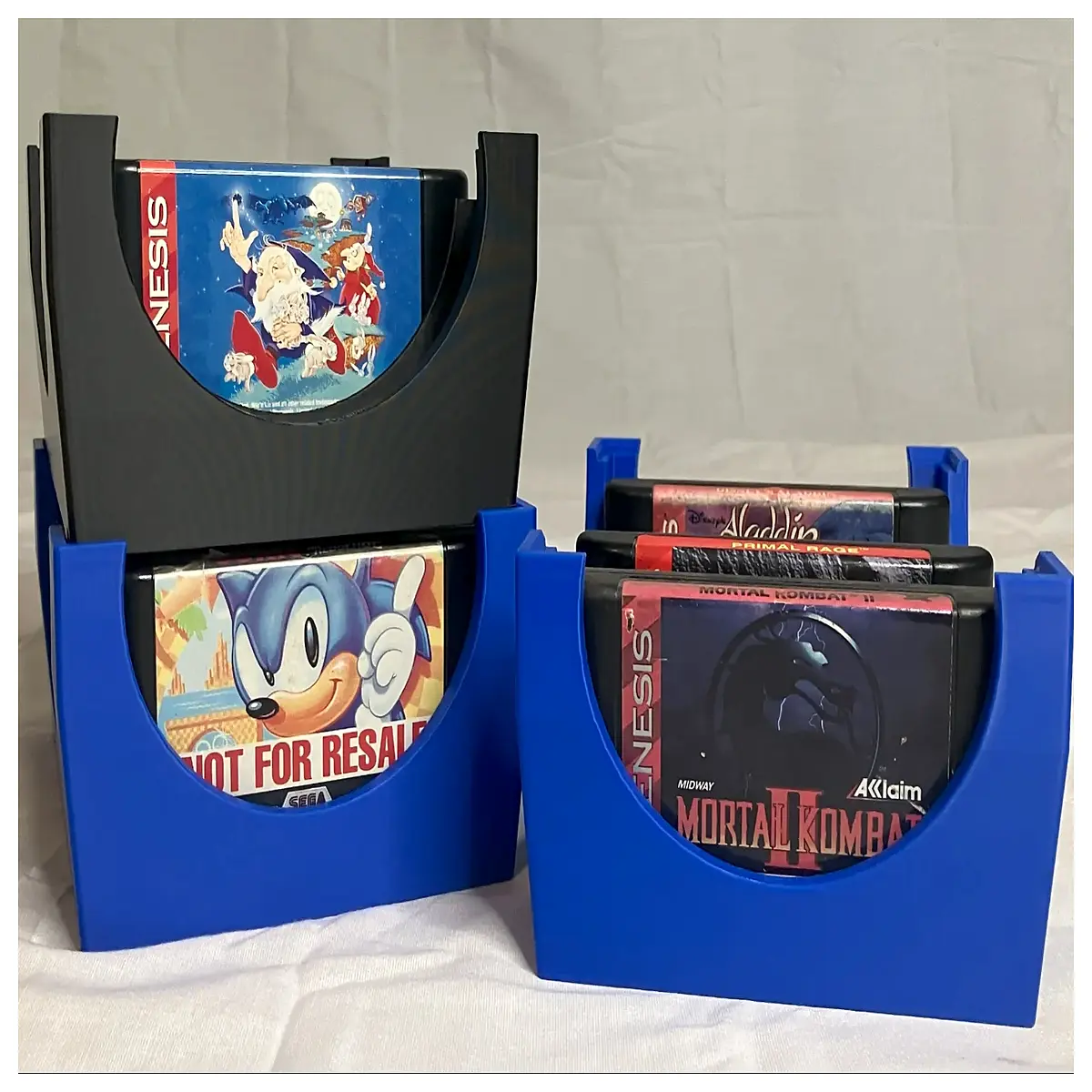 console storage organizer stackable retro game box shelf unit