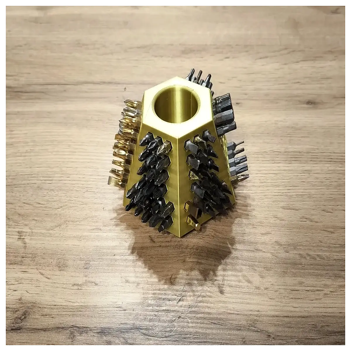 rotating hex bit holder organizer rack magnetic drill driver storage case for screwdriver bits