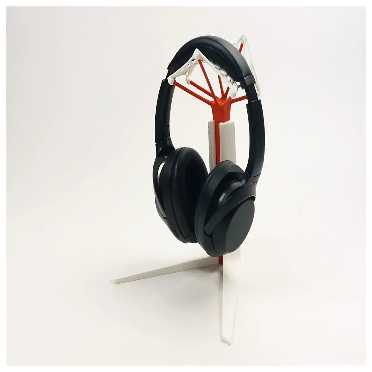 wooden headphone organizer eco friendly desk accessory for gaming setup