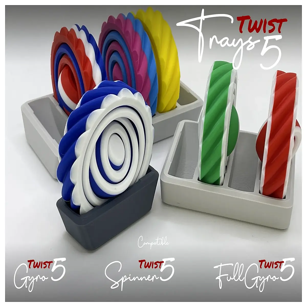 Gyro FullGyro Spinner x1 x10 Rotating Toy Hand Grip Spinner Brain Teaser Toy Kids Spin Toy Sensory Motion