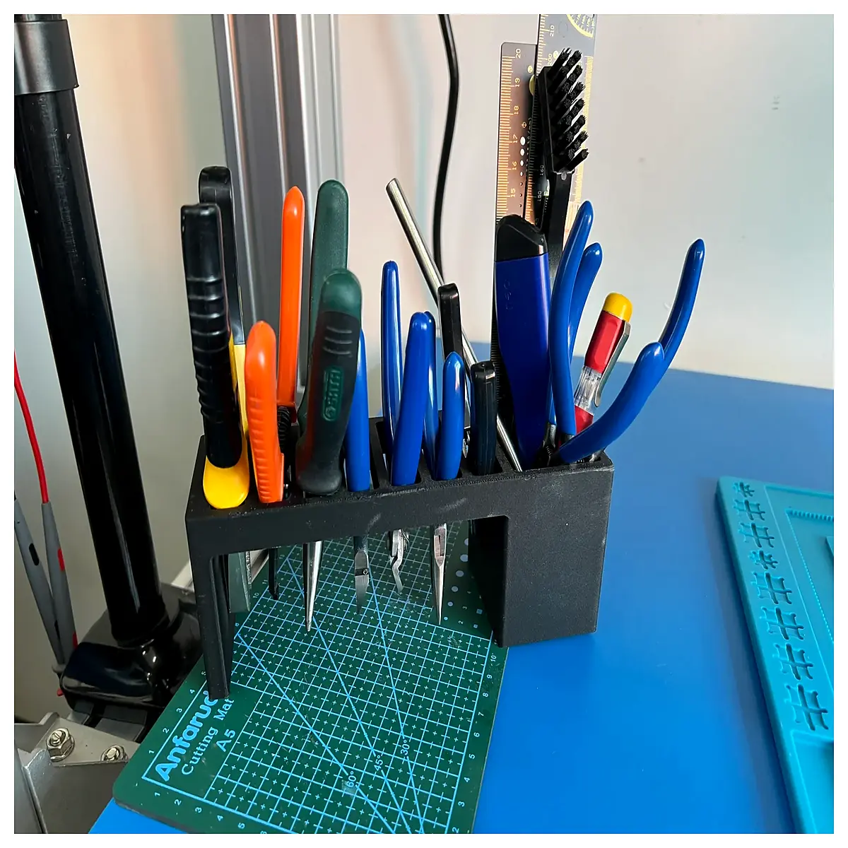 desktop pliers organizer holder storage box for wire cutters tools workshop