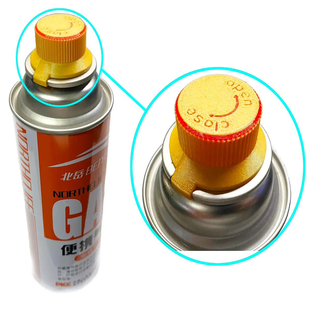 Outdoor Portable Camping Stove Gas Canister Head Cover Protector Windproof Rainproof Accessory Gas Can Parts Stove Attachment