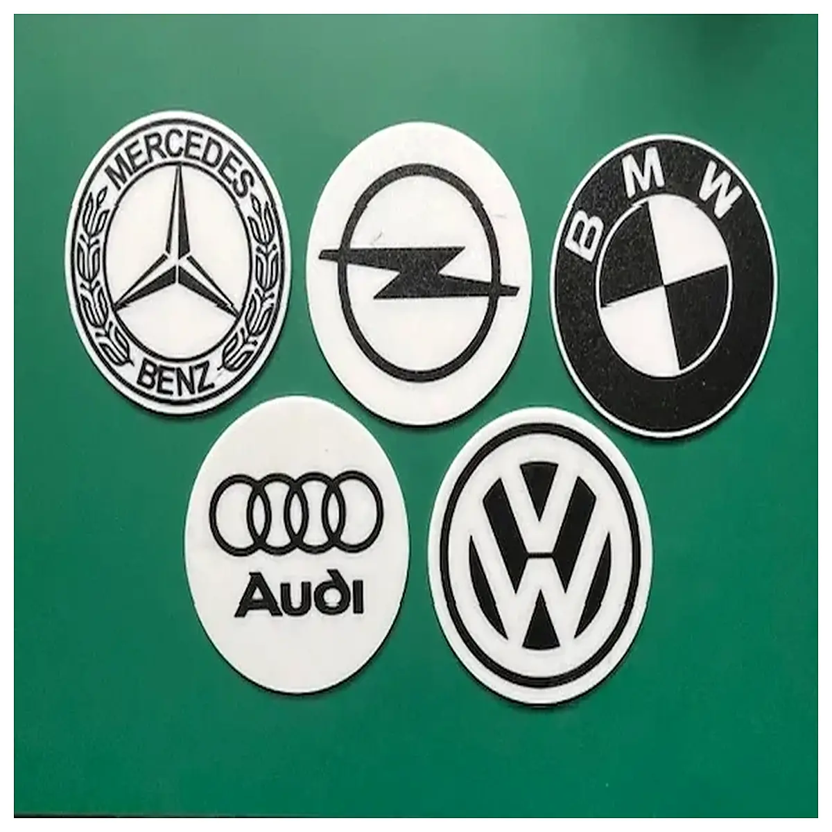 automotive coasters black white coffee beer mug mats for car interior decor