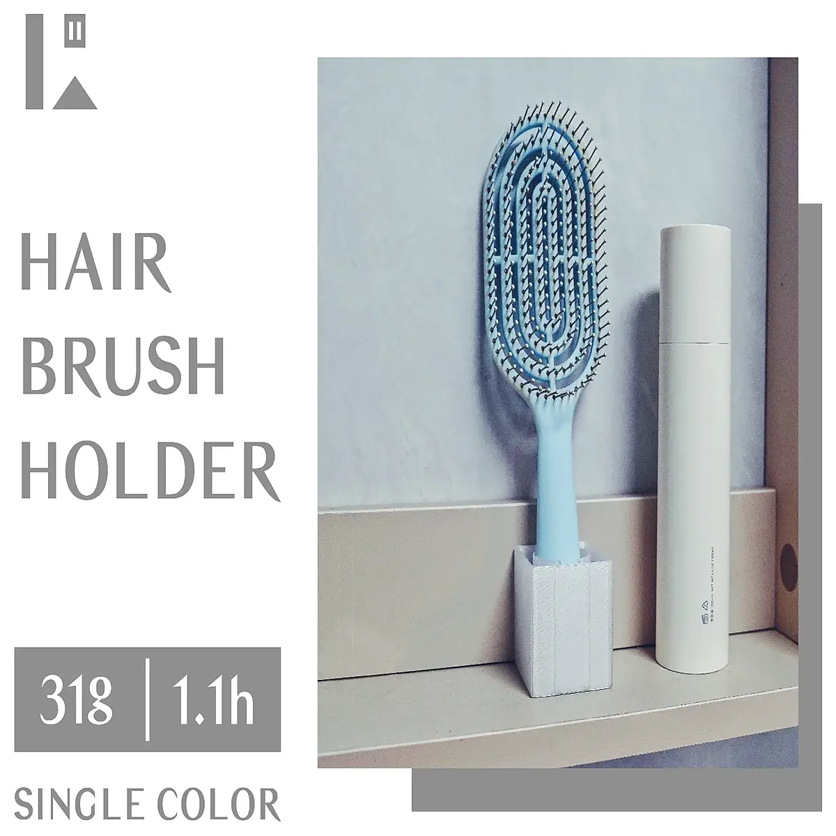 bathroom comb holder organizer wall mounted hairbrush rack storage