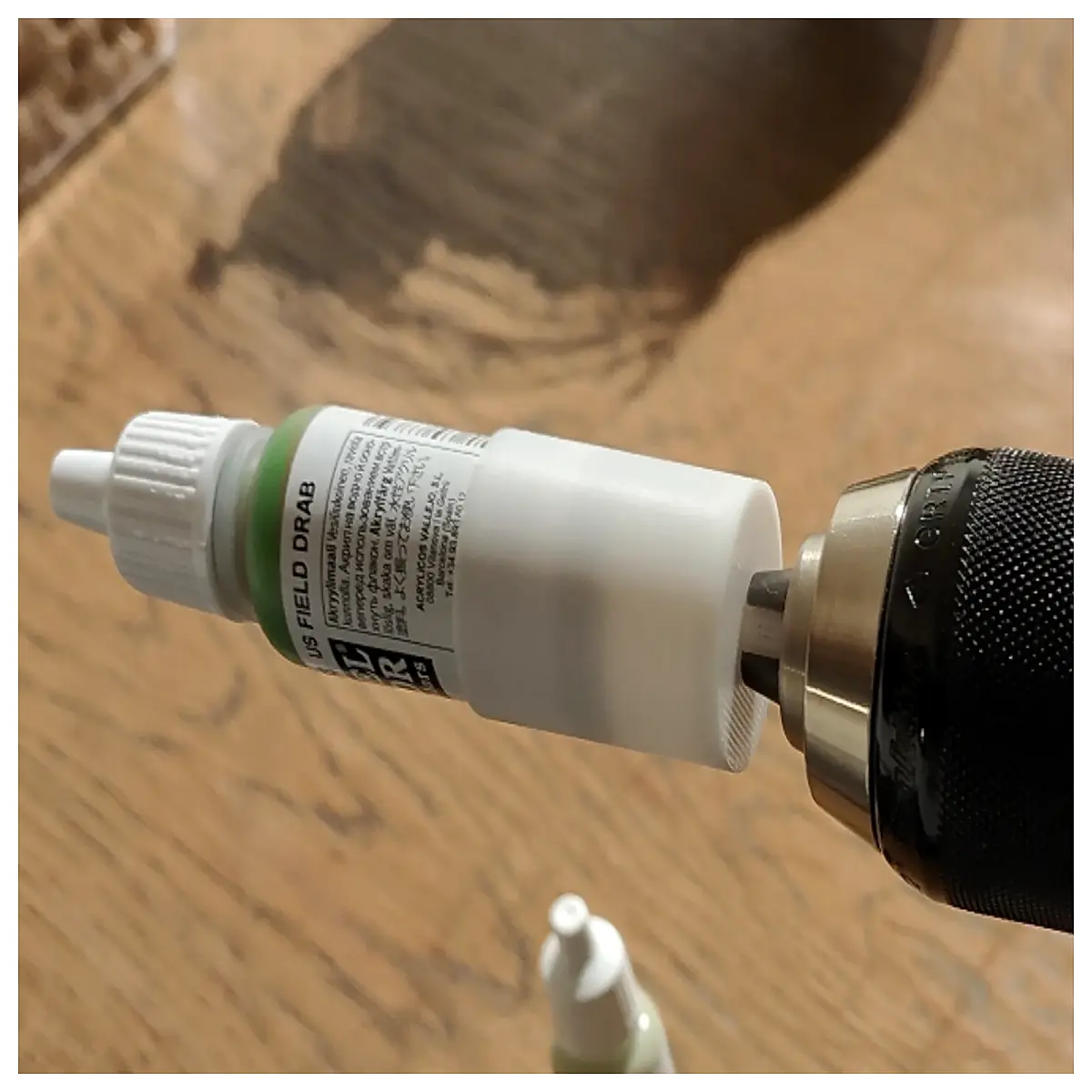 mini paint mixer drill bit attachment for acrylic hobby paints
