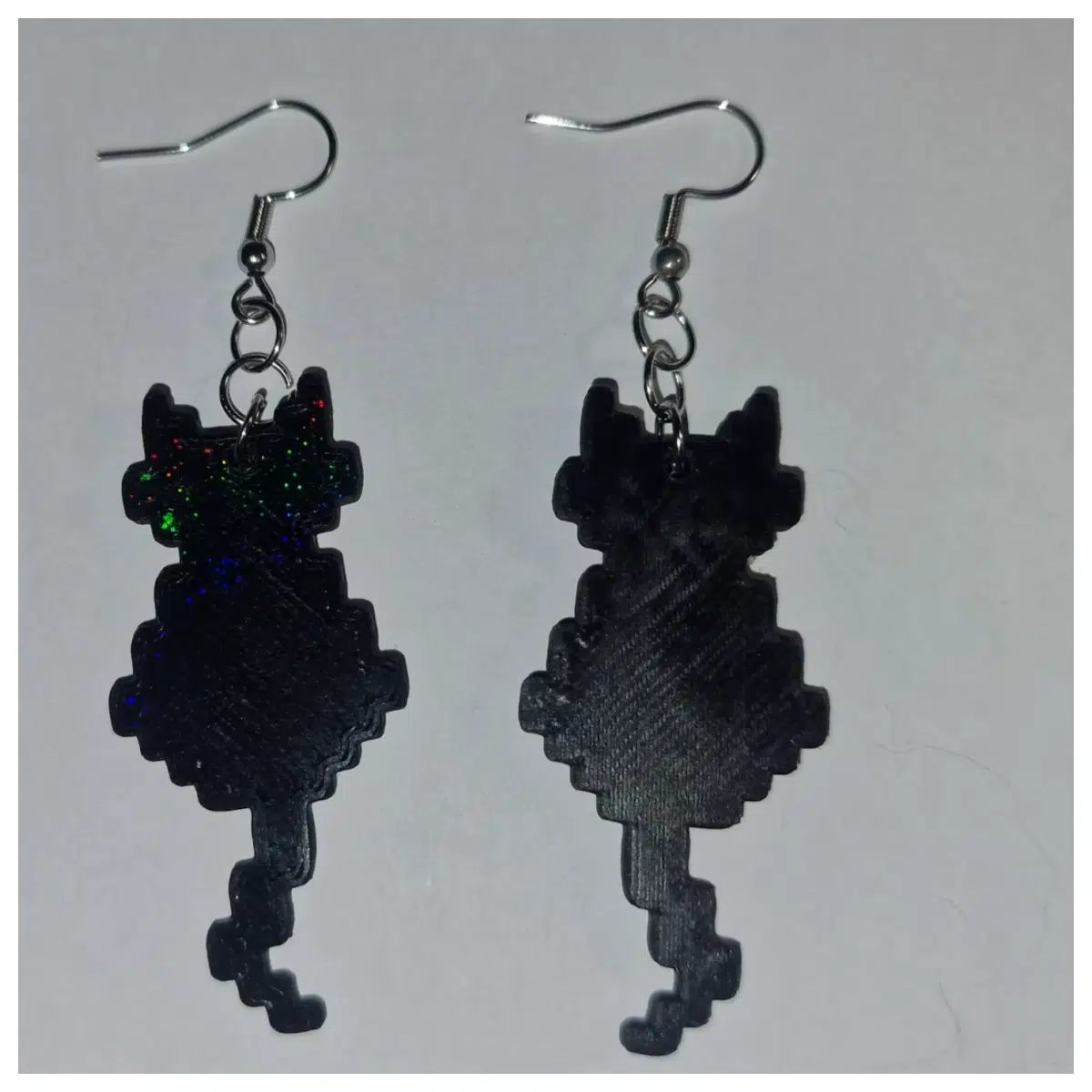 Black Cat Ear Keychain Cute Cat Earrings Keyring Cat Ear Accessories Cat Decoration Black Cat Ear Charm
