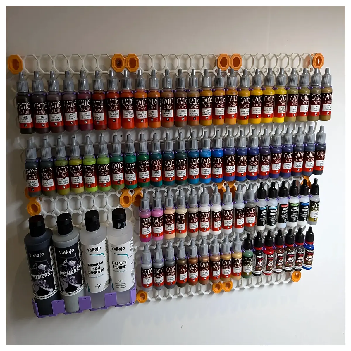 acrylic paint bottle rack organizer multi tier for studio art supplies storage