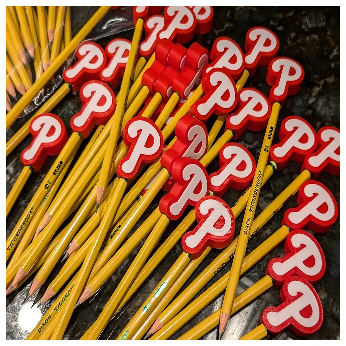 Philadelphia Phillies Pencil Toppers Pen Nib Protection Nib Accessories Pen Nib Decoration Nib Caps Pen Top Covers Nib Guard