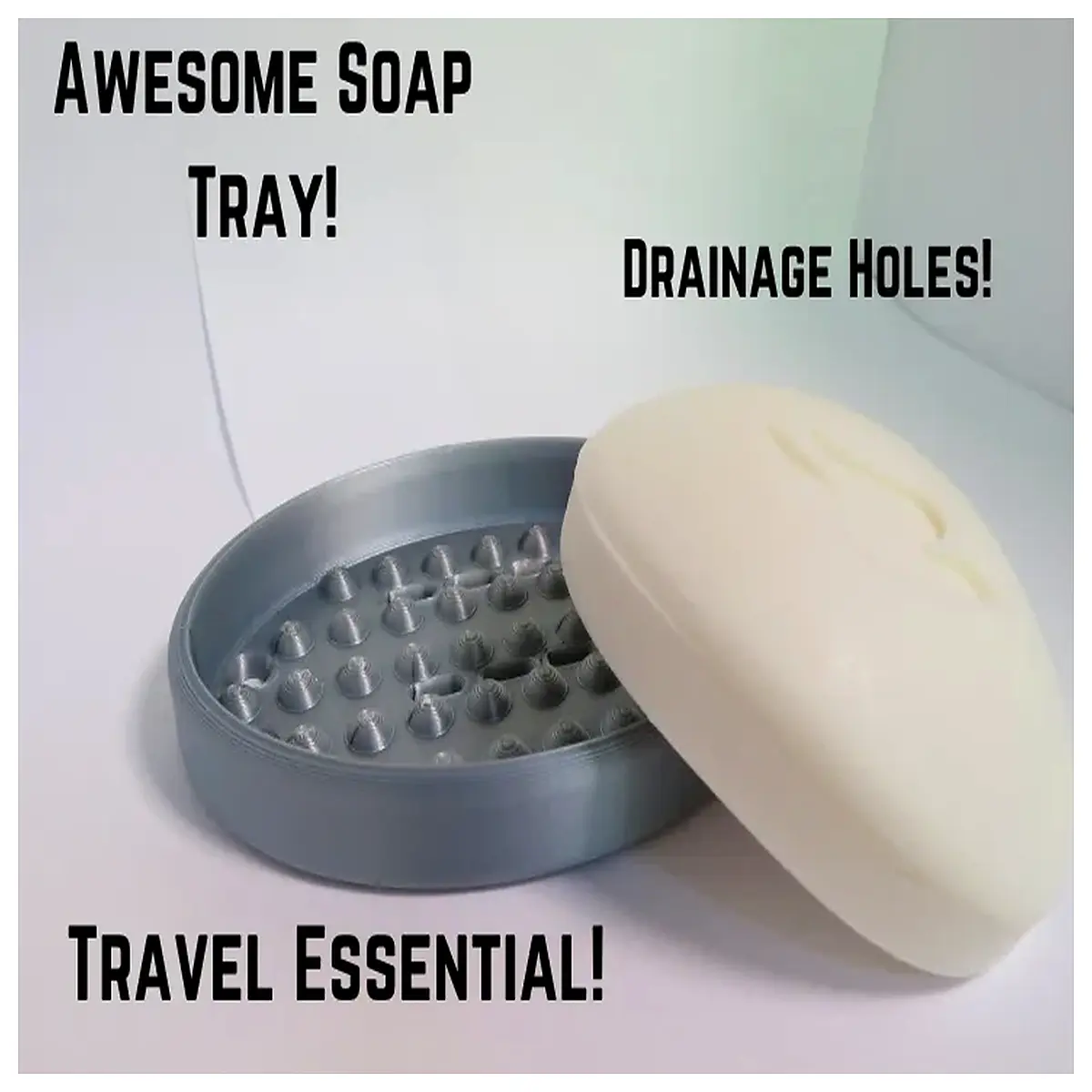 travel soap dish holder leakproof non slip bathroom accessories compact portable for camping shower