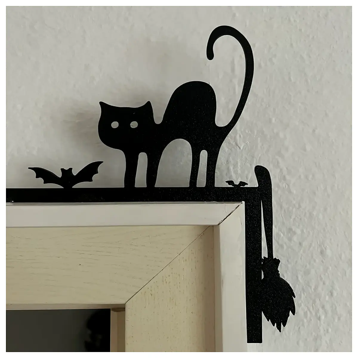 Terrifying Halloween Black Cat Decorations Horror Props for Halloween Party Spooky Cat Figures Festive Decor