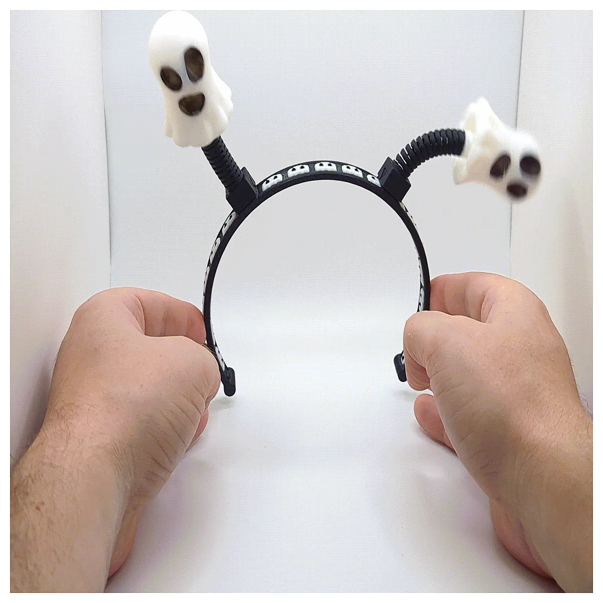 ghost headband for party spooky wobbly ghost accessory haunted house decoration prop halloween costume headpiece floating ghost headband