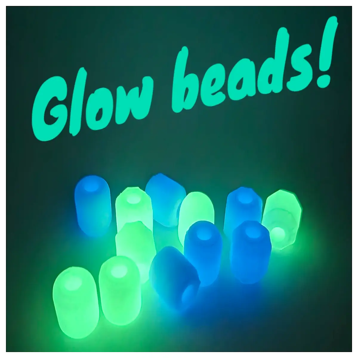 Glow in the Dark Beads Accessories for Lanyards Bracelets Night Lights Glow String Lights Decoration Beads