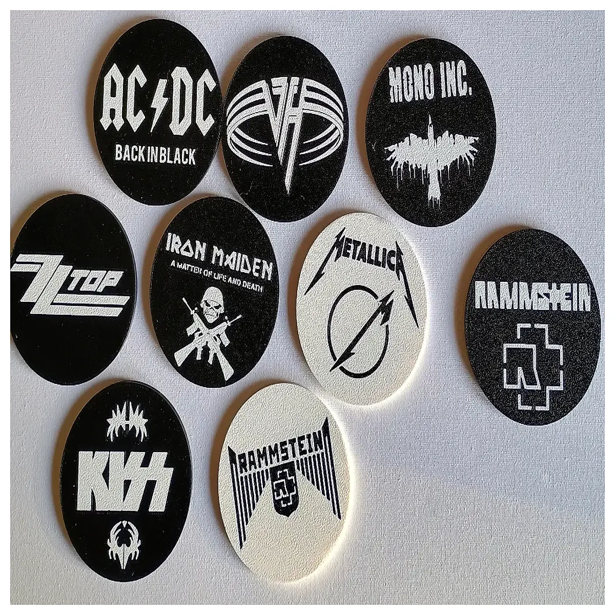 Band Music Coasters Music Coasters Music Lover Gift Desktop Decoration Music Theme Collectible Souvenir