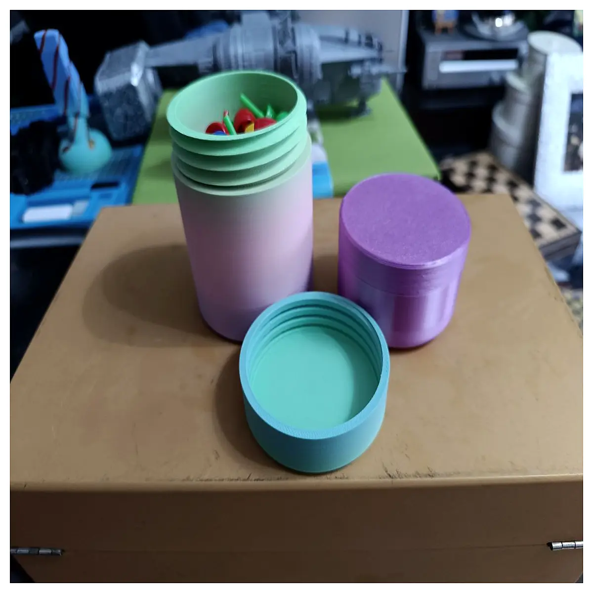 Cylindrical Container 10cm Height Column Storage Tank Parts Supply