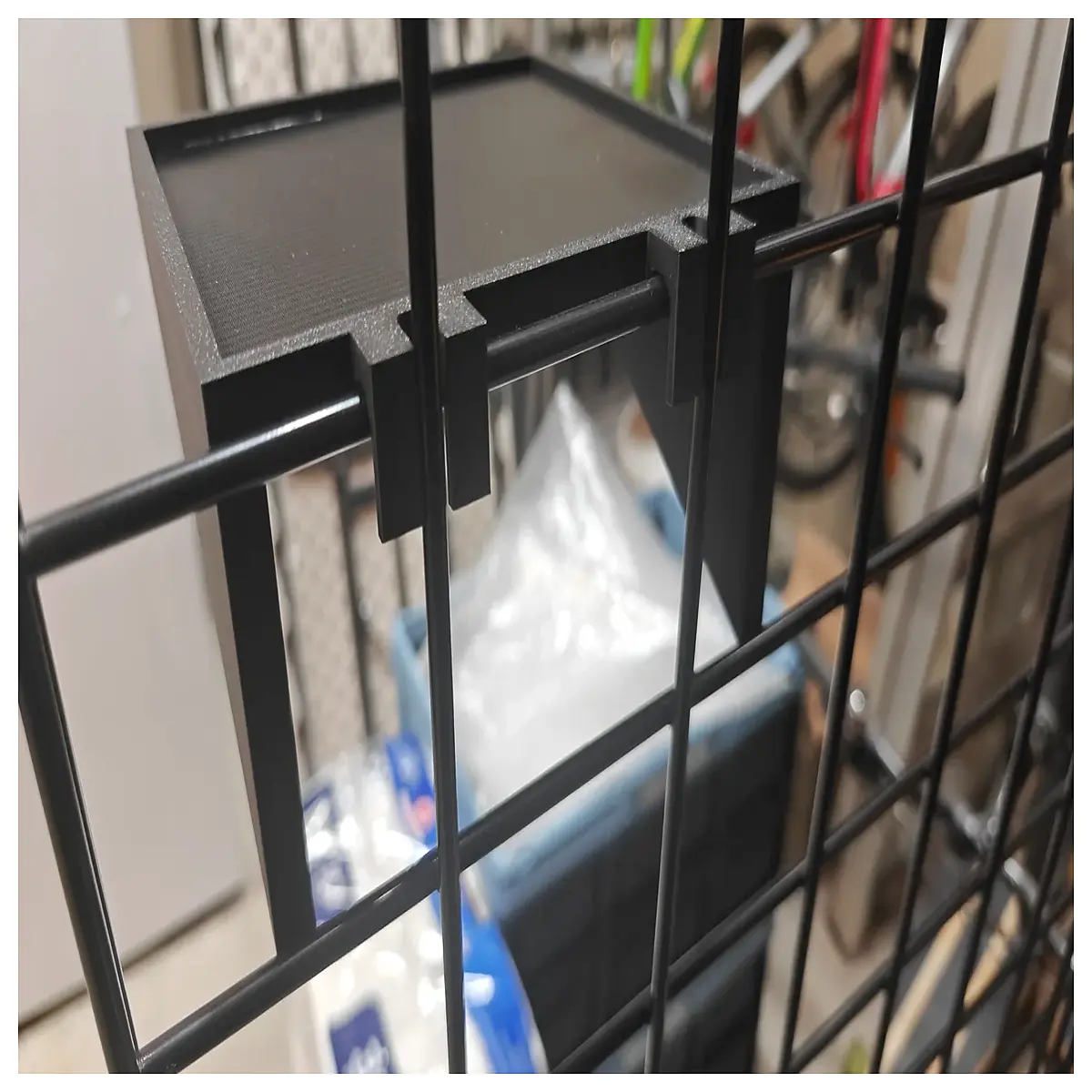 parametric grid wall shelf openscad script modular storage organizer diy print file