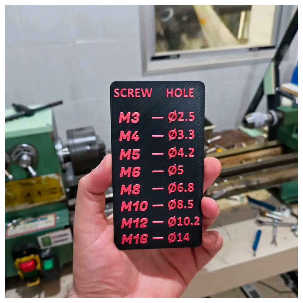threaded hole gauge set metric coarse fine pitch thread depth tap drill size verification tool