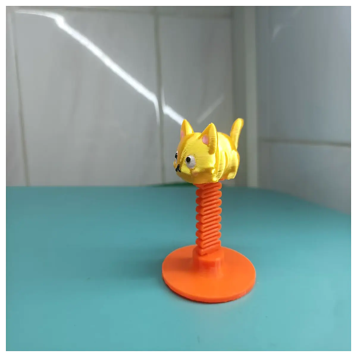 Spring Cat Car Decoration Hanging Accessory Pet Car Interior Ornament Car Parts Spring Cat Toy