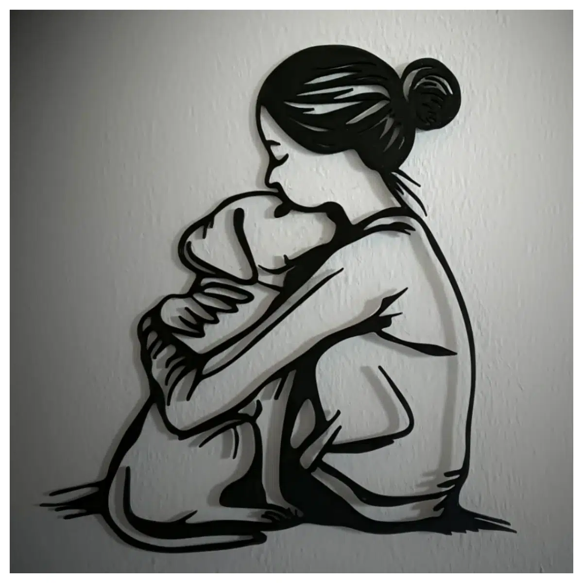 Girl and Dog Wall Decor Children s Room Painting Bedroom Wall Art Cute Dog Theme Poster Home Decor Idea