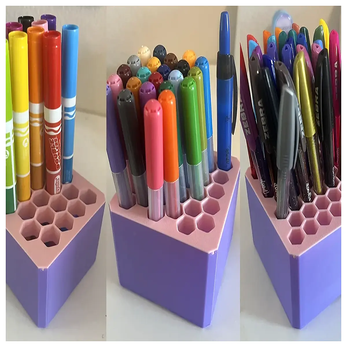 universal pegboard marker slot caps honeycomb organizer accessories for workshop storage
