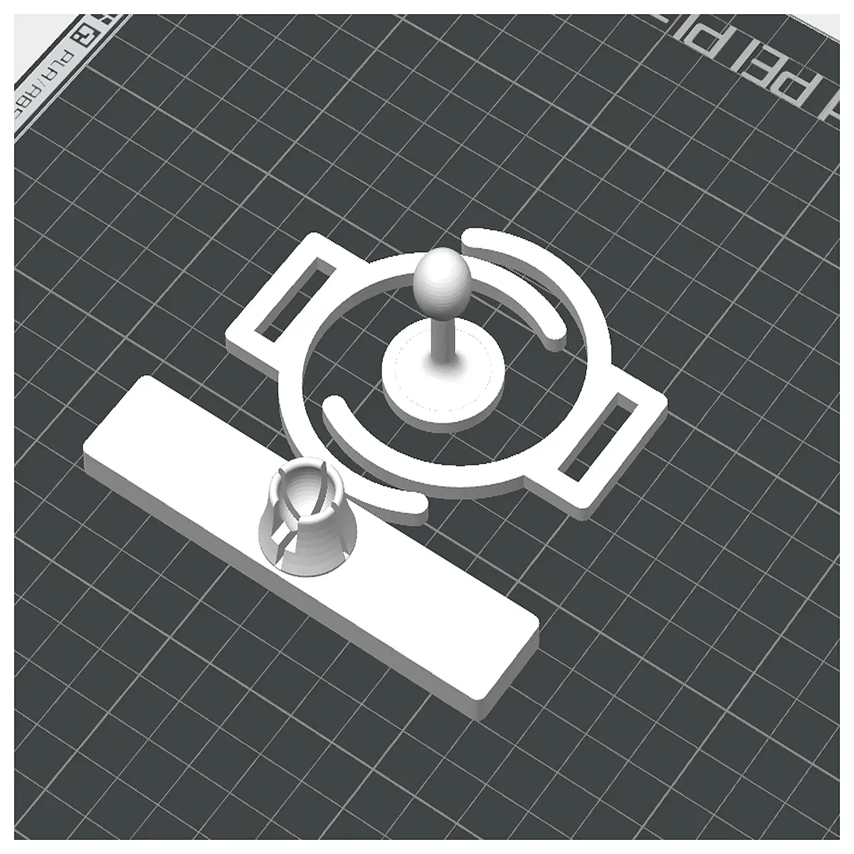 Human Sensor Ball Head Mount for Curtain Motor Smart Home Control Hanging Support Curtain Accessory