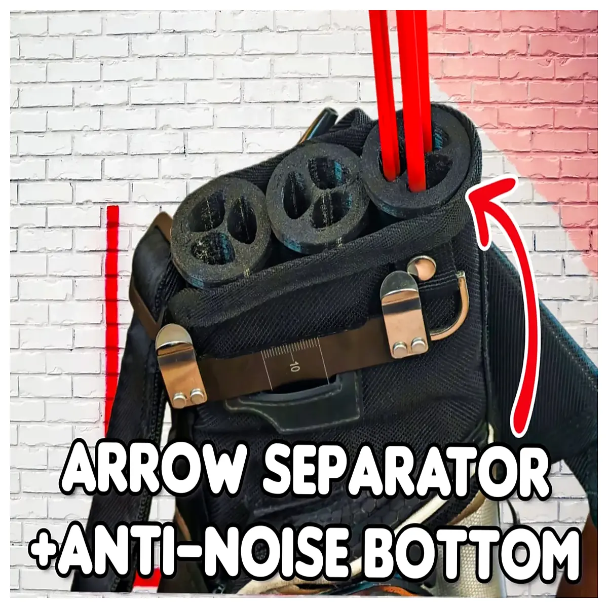 Noise Reducing Arrow Pouch Divider Organizer Mailbox Organizer Electronics Protection Noise Dampening Accessory