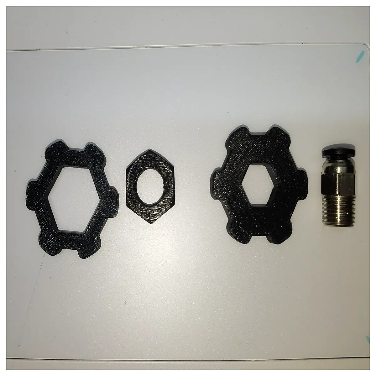 m10 hex lock nuts for pc4 through hole push in fittings quick connector assembly with wrench tool
