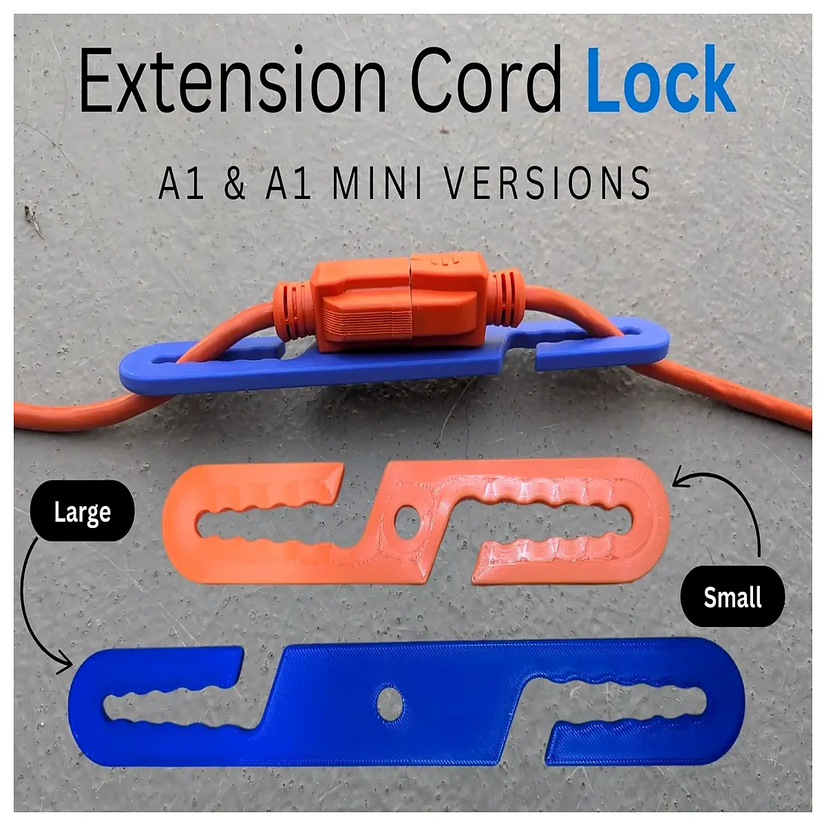 Extension Cord Lock Organizer Small Large Cord Management Cable Organizer Prevents Tangling Protects Wires Home Office Essential