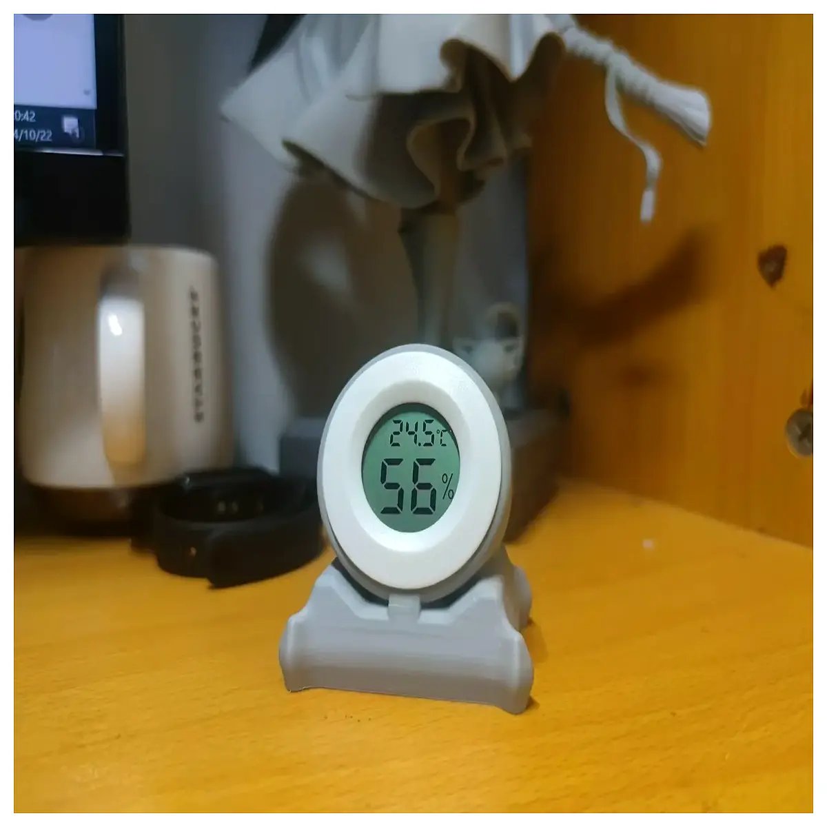 Desktop Round Humidity Sensor Indoor Temperature Controller Smart Home Weather Station Air Measurement Device