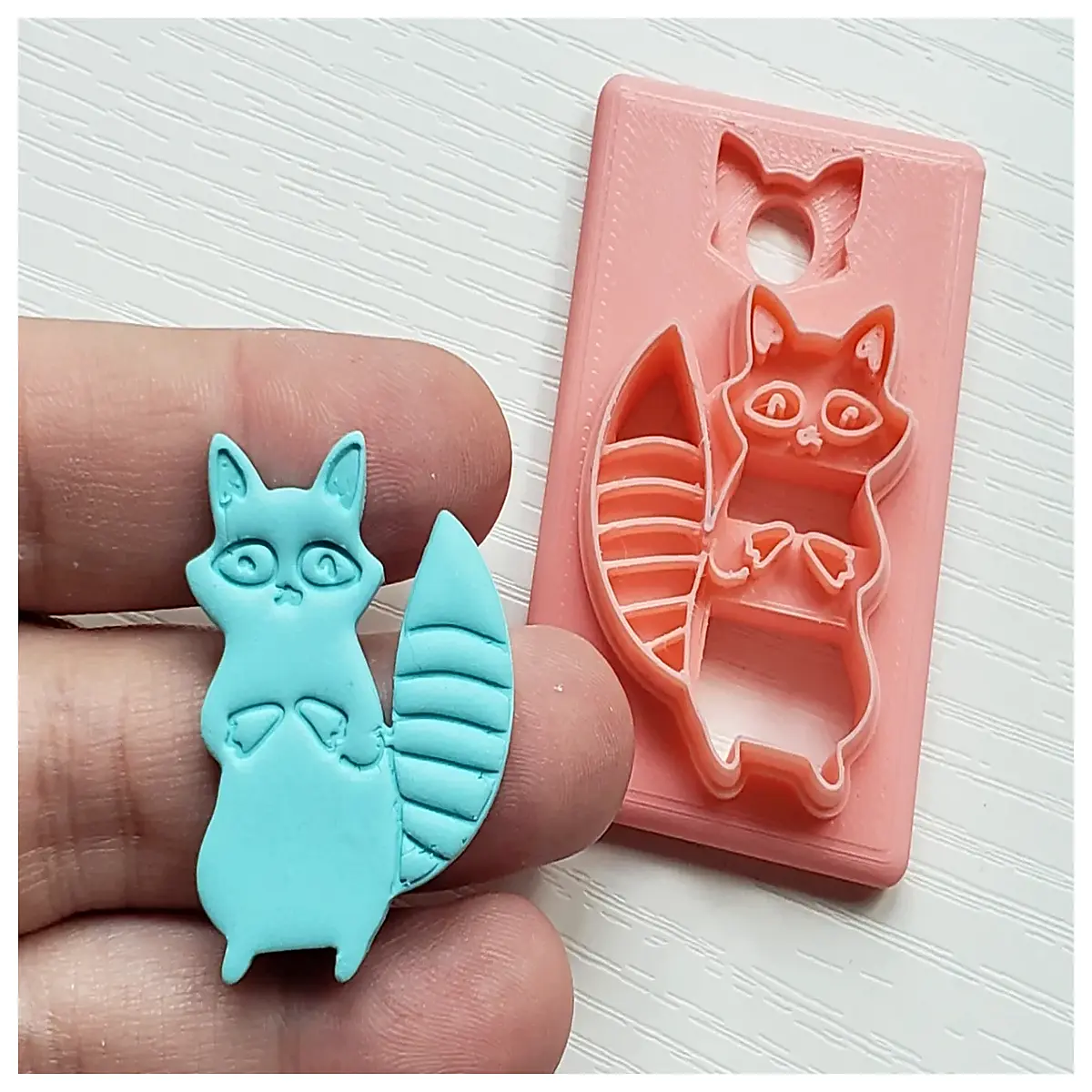 Raccoon Clay Earrings Cutter Modeling Tool Sculpting Jewelry Making Accessory Fast Cut Easy to Use