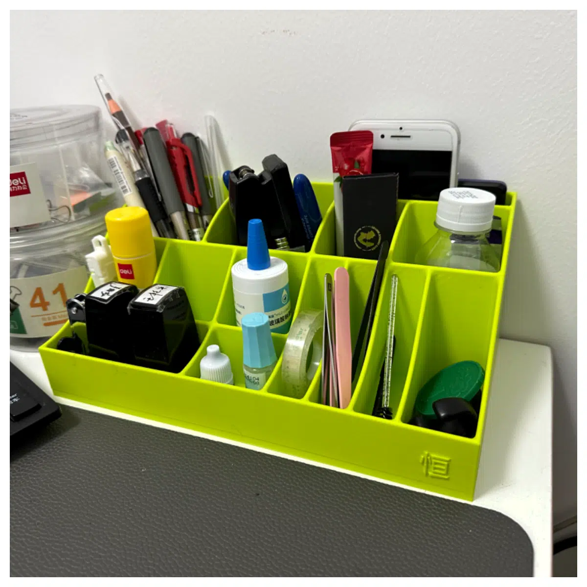 Large Desktop Storage Box Organizer Extra Large Storage Container Desk Storage Solutions Home Organization Supplies Storage Box
