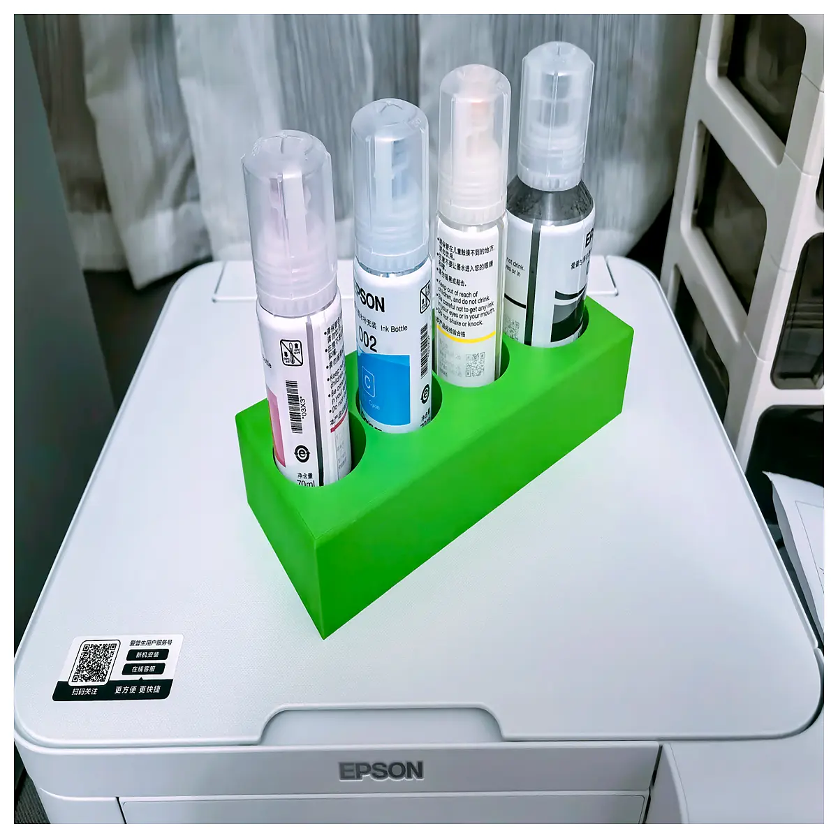 ink cartridge storage box organizer with lid for printer supplies desktop stationery cabinet
