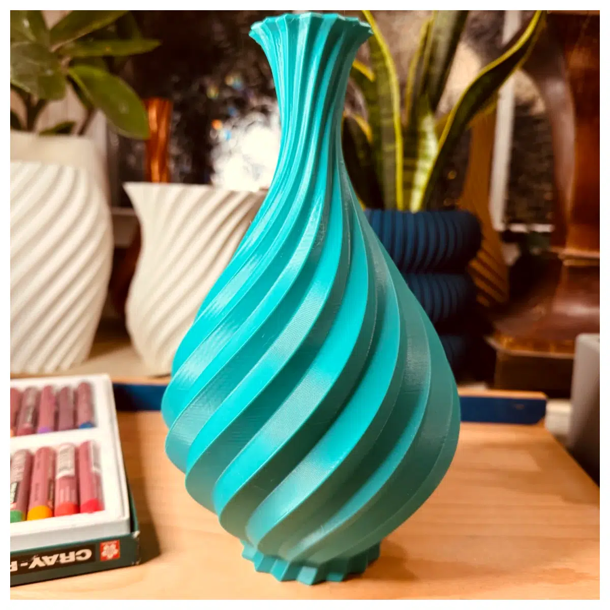 modern minimalist spiral vase for home decor contemporary twisted glass flower holder elegant centerpiece for living room table