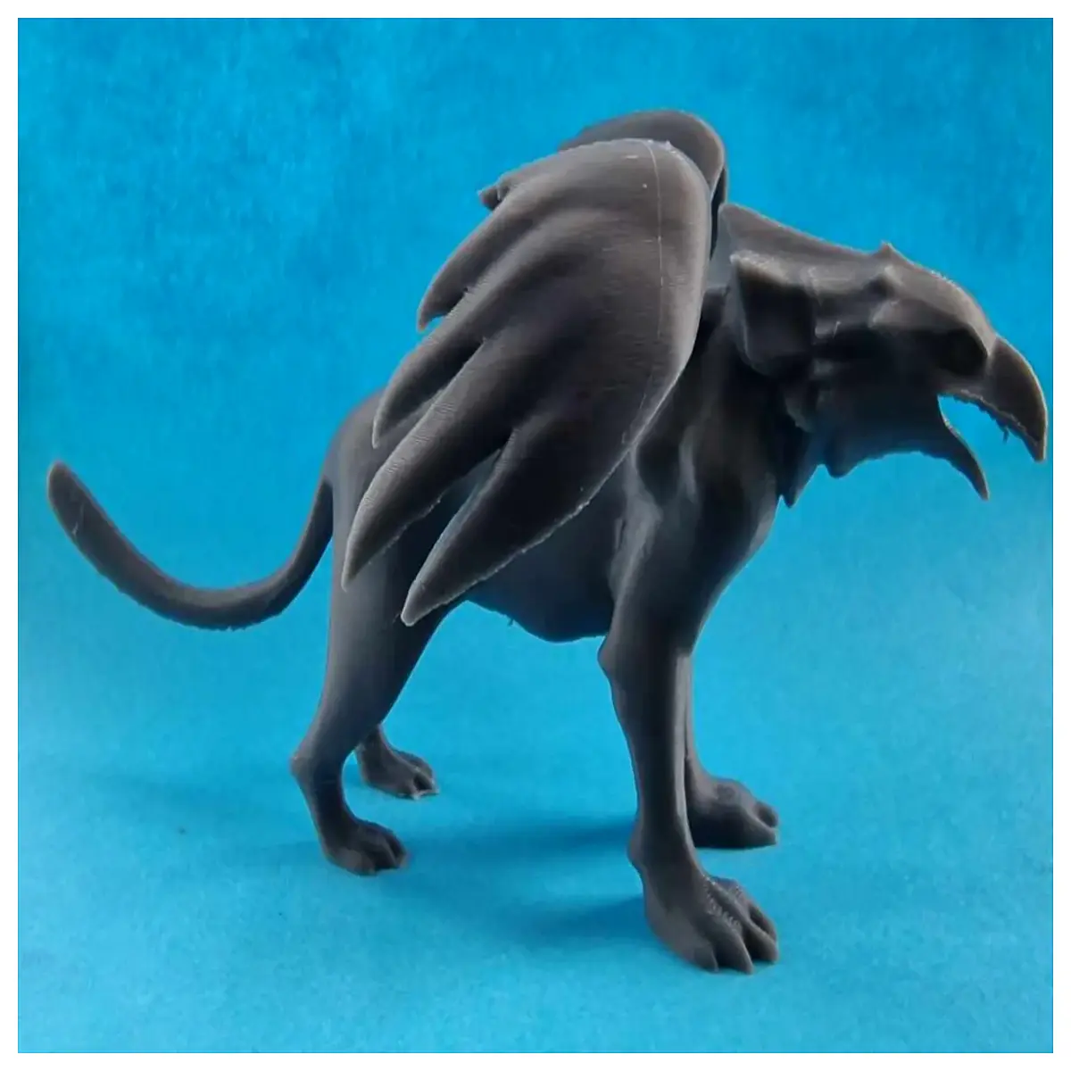mythical statue garden decor outdoor lawn ornament fantasy creature sculpture home accent