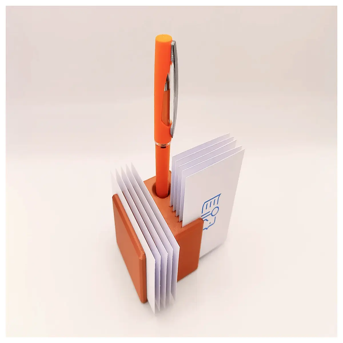 acrylic desk organizer with pen holder and business card modern office supplies for executive workspace