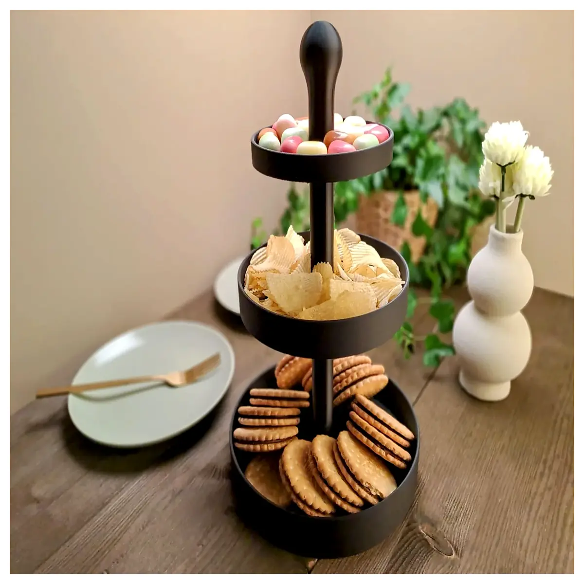3 Tier Dessert Cake Stand Pastry Display Rack Cake Stand Baking Rack Kitchen Storage Dessert Stand Layer Cake Stand
