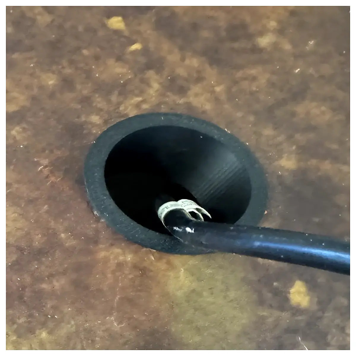 cable grommet hole insert plastic rubber floor cord cover wire pass through wall mount organizer