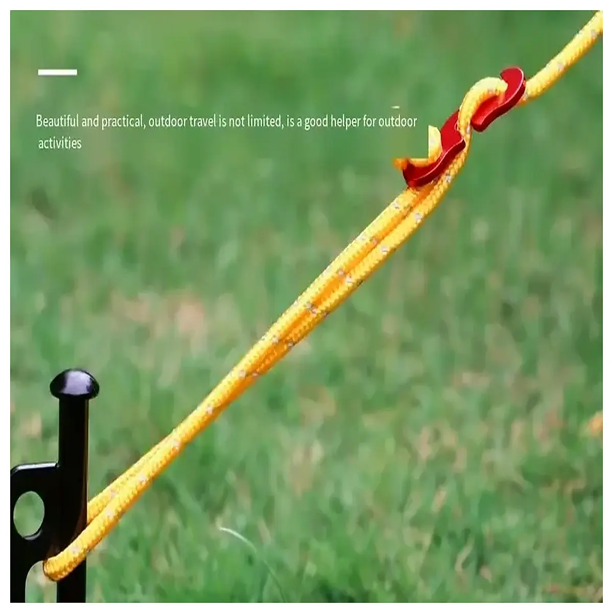 Camping Tent Rope Tensioner Adjuster Pulling Force Stabilizer Tent Accessory Outdoor Gear Rope Fixing Tool