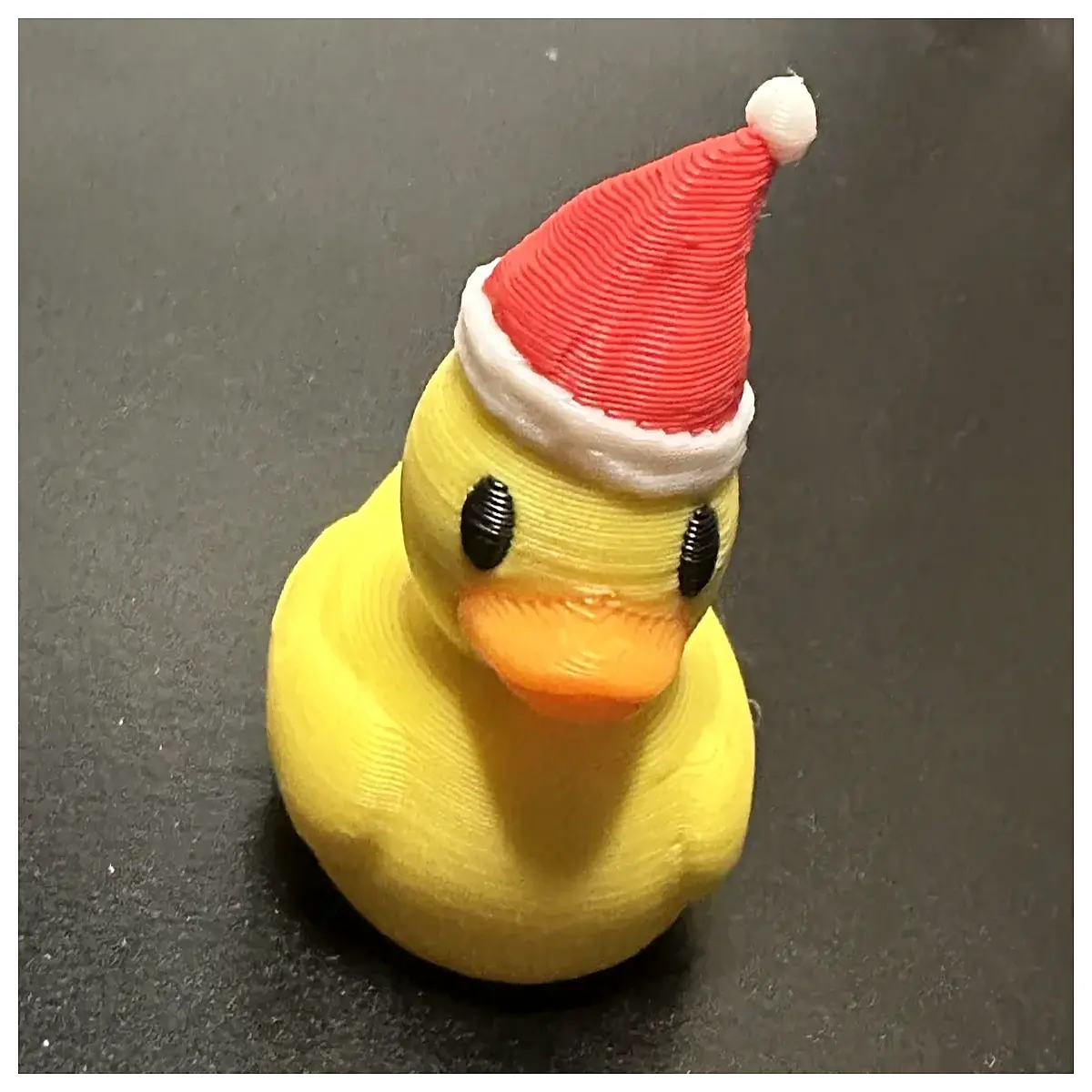Christmas Duck Toy Festive Theme Duck with Santa Hat Christmas Gift Kids Toy Cute Christmas Duck Accessory