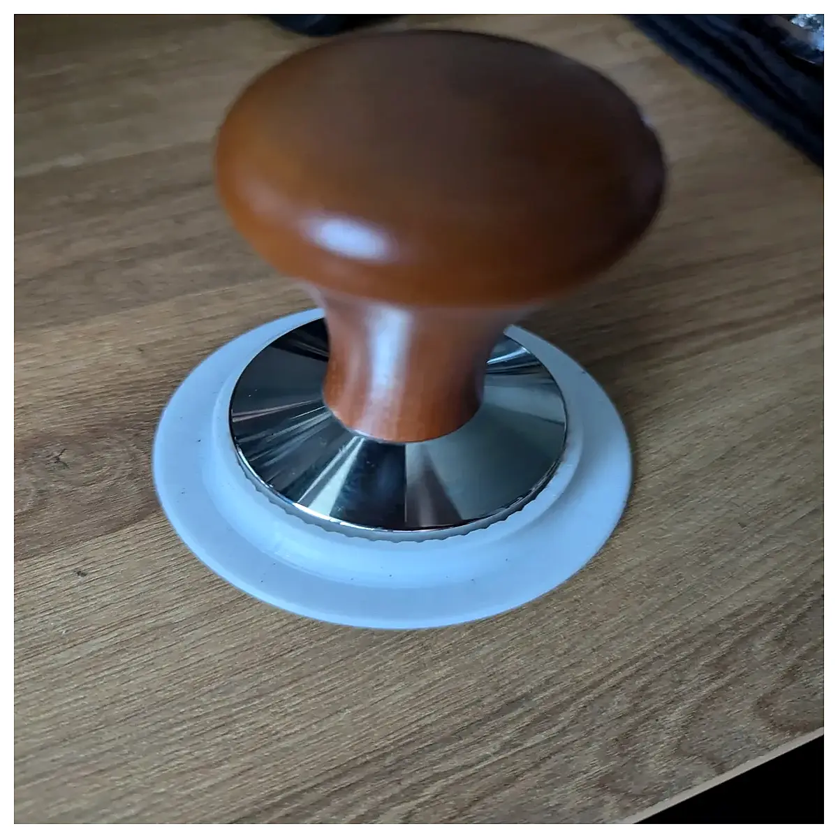 espresso tamper cleaning brush tool for portafilter holes and group head scraper