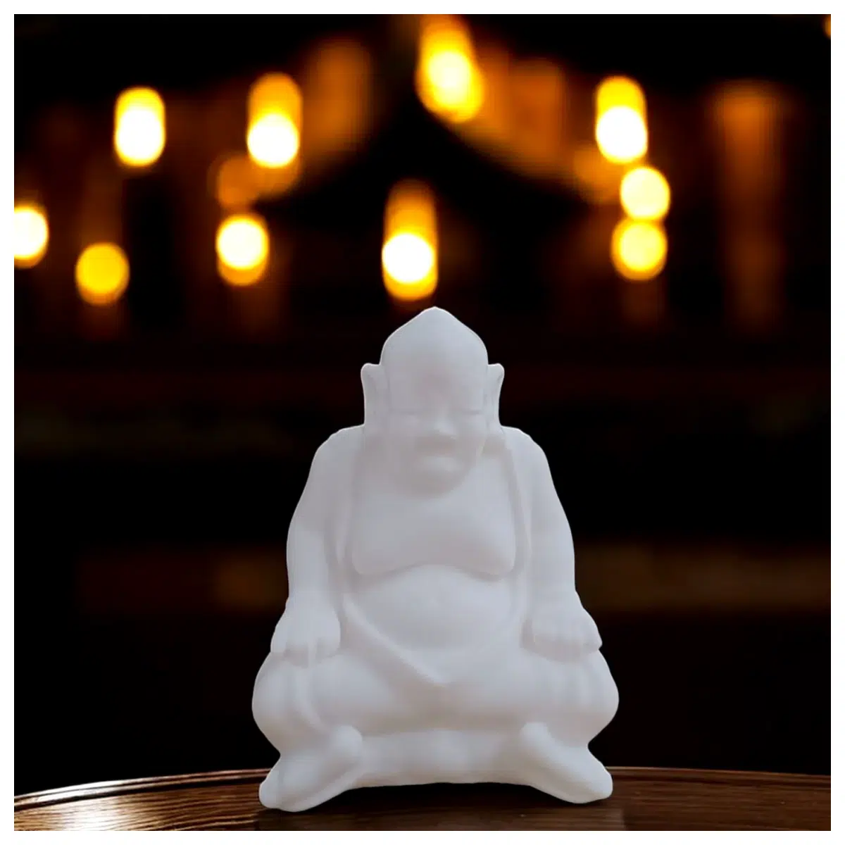 zen monk statue for home decor buddhist meditation figurine peaceful mindfulness gift resin zen garden ornament spiritual center piece