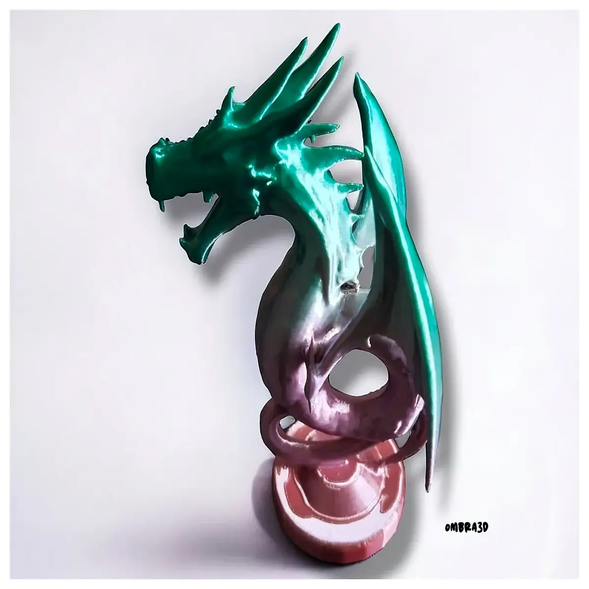 modern abstract dragon sculpture resin art decor home office desk statue fantasy creature gift