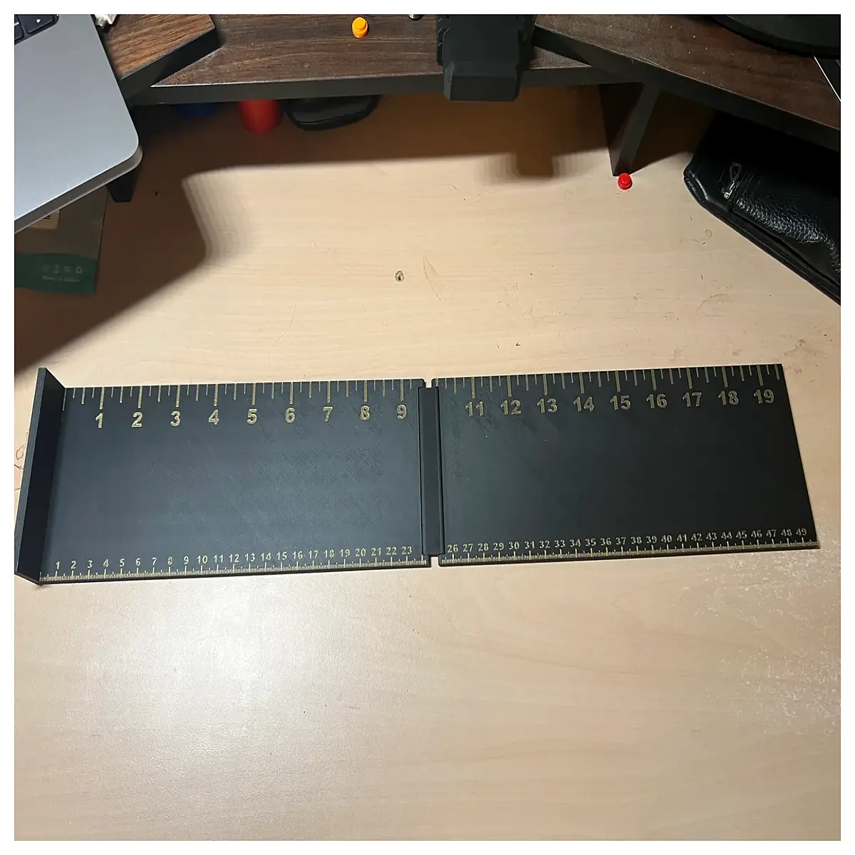 fishing ruler measuring board for catch length size gauge tape portable angler gear