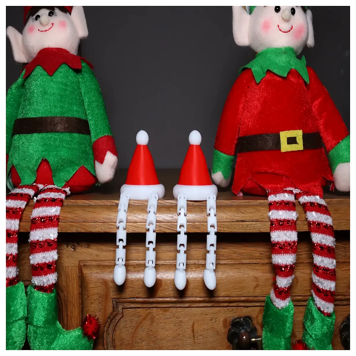 Moveable Christmas Hat Kids Festive Decoration Christmas Cap Holiday Gift Accessory Party Supplies